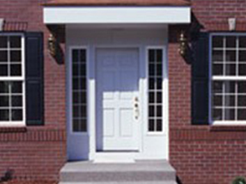 Modern Style Of Door And Windows With Brick Wall